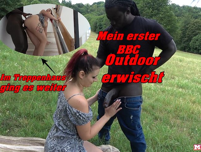 Mein erstes Mal mit einem BBC, Outdoor und im Treppenhaus vom Hochhaus